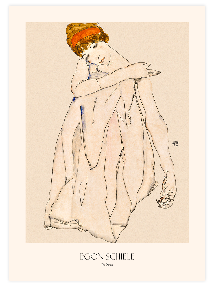 Egon Schiele Woman Figure - Poster Seti Duo Ürün ikincil görseli
