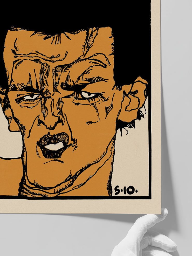 Egon Schiele Otoportre - Art Print