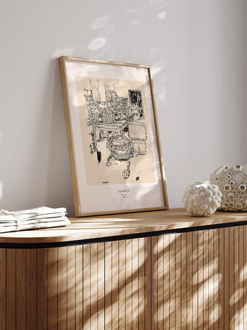 Egon Schiele Packing Room Sketch - Art Print