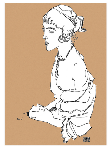 Egon Schiele Poldi - Art Print