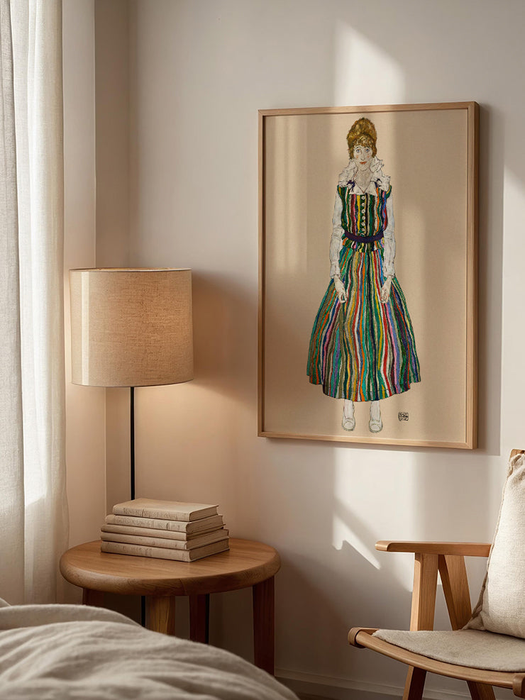Egon Schiele Portrait of Edith (The Artist's Wife) - Art Print Ürün ikincil görseli