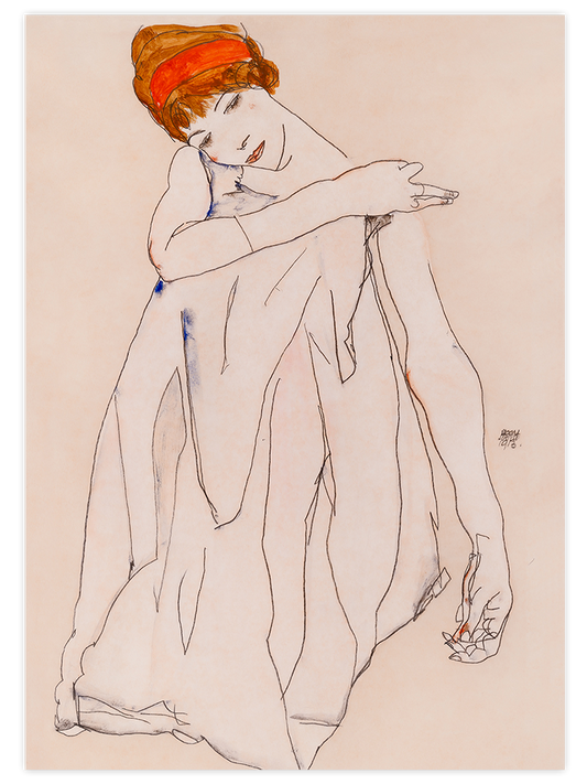 Egon Schiele Dancer - Art Print