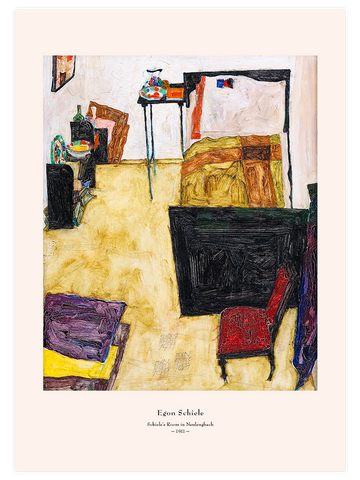 Egon Schiele Schiele’s Room at Neulengbach - Art Print