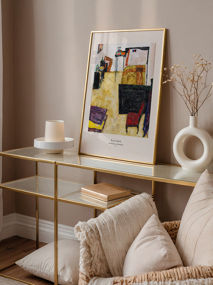 Egon Schiele Schiele’s Room at Neulengbach - Art Print  Poster