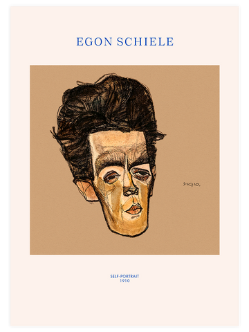 Egon Schiele Self-Portrait - Art Print