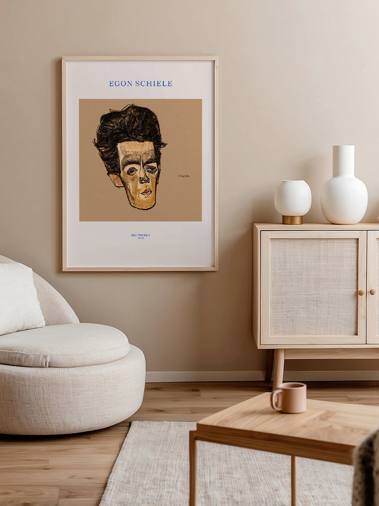 Egon Schiele Self-Portrait - Art Print  Poster