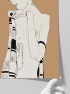 Egon Schiele Standing Girl - Art Print
