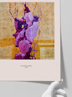 Egon Schiele Stylised Flowers - Art Print