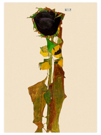 Egon Schiele Sunflowers - Poster Seti Duo