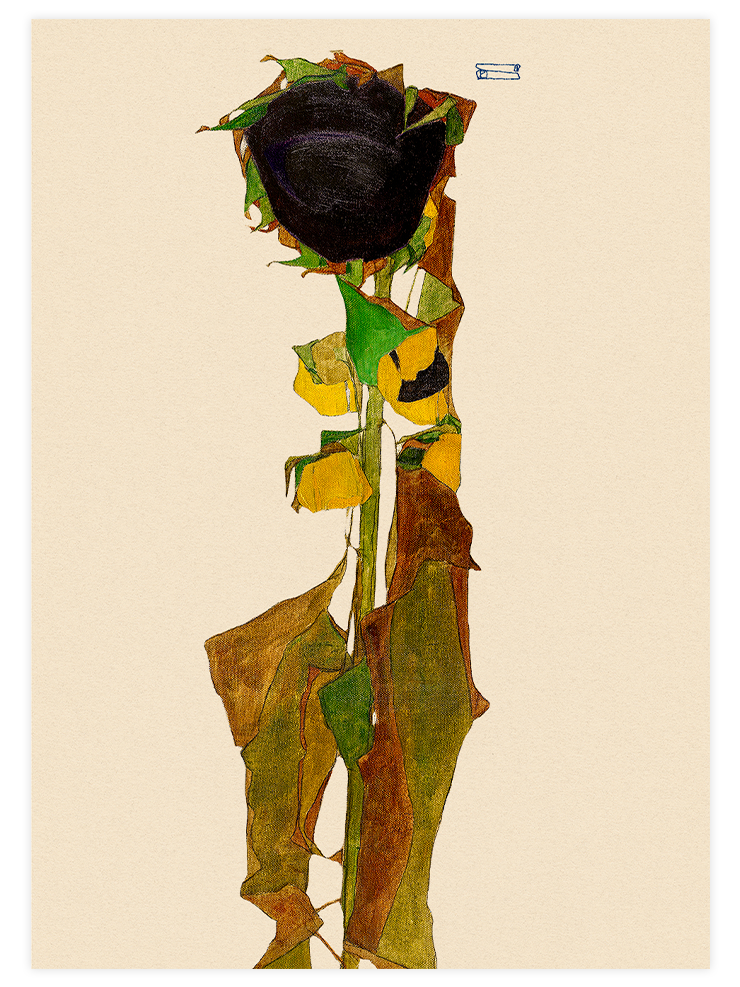 Egon Schiele Sunflowers - Poster Seti Duo