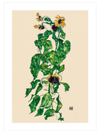 Egon Schiele Sunflowers - Art Print