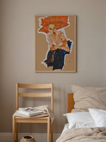 Egon Schiele The Scornful Woman - Art Print