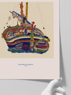 Egon Schiele Trieste Fishing Boat - Art Print