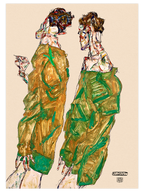 Egon Schiele Two Men & A Woman - Poster Seti Duo
