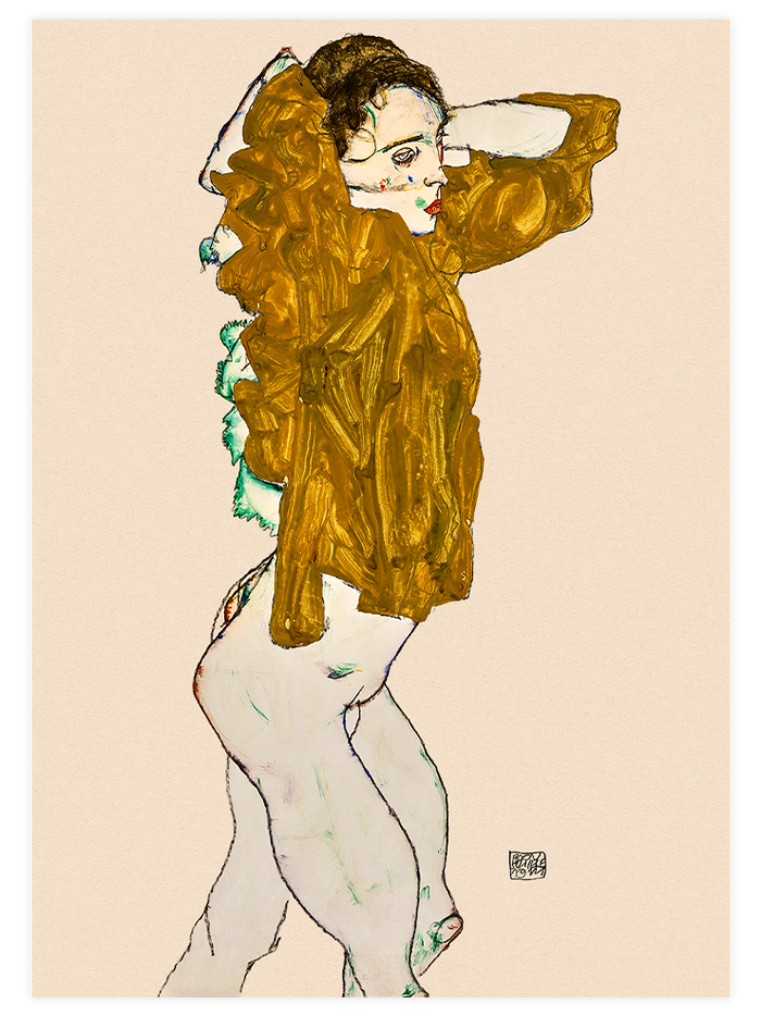 Egon Schiele Two Men & A Woman - Poster Seti Duo  Poster