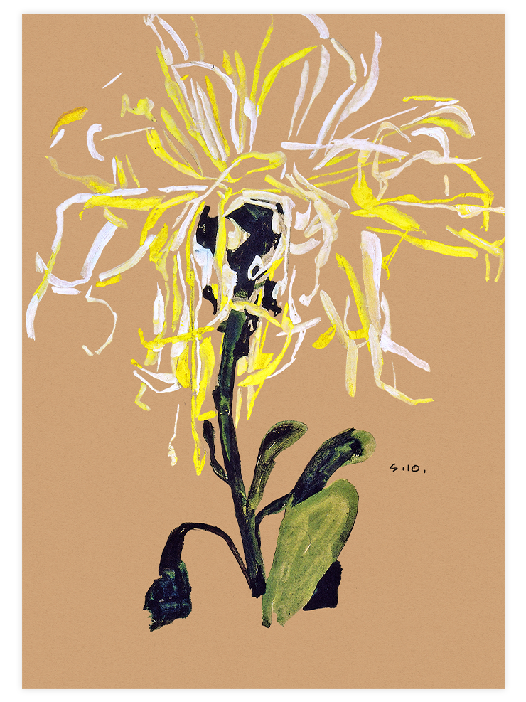 Egon Schiele Chrysanthemums - Poster Seti Duo