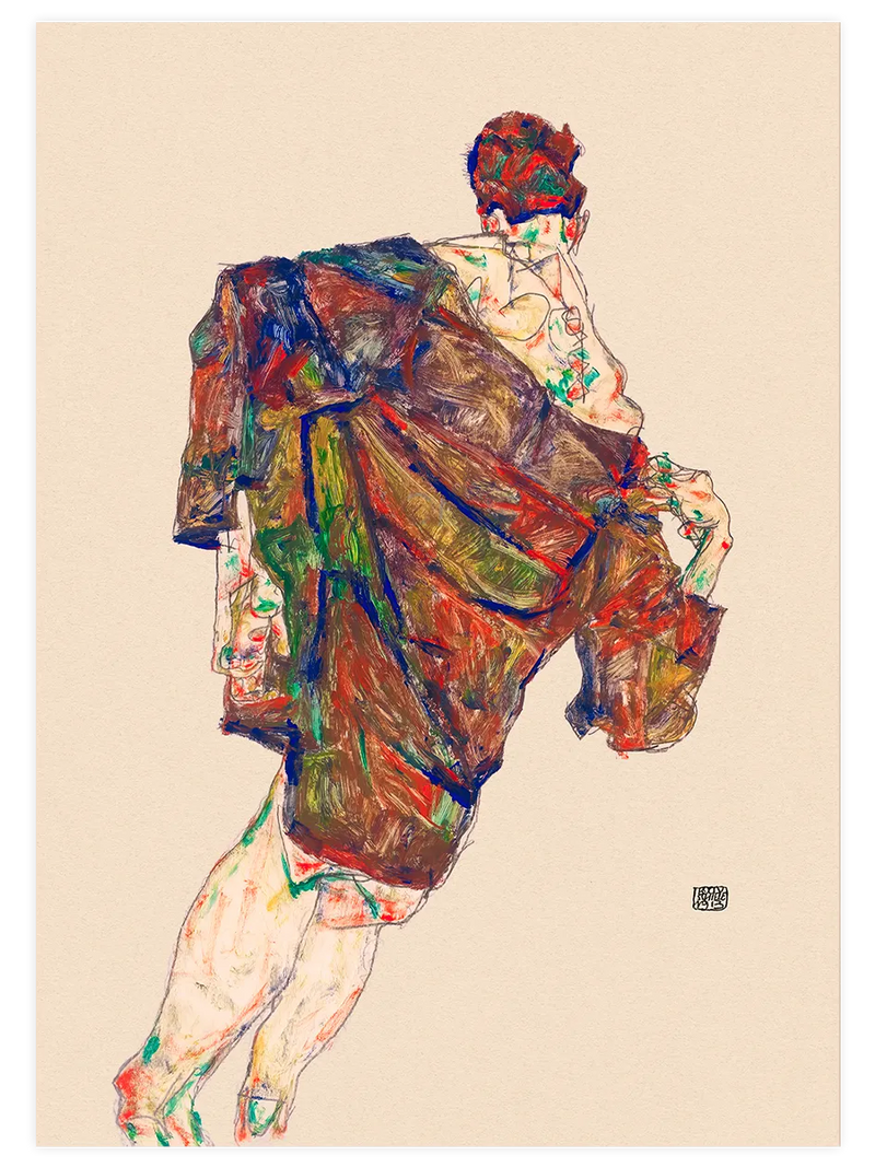 Egon Schiele Redemption - Art Print