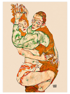 Egon Schiele Lovemaking - Poster Seti Duo