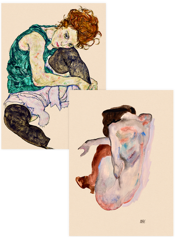 Egon Schiele Women - Poster Seti Duo