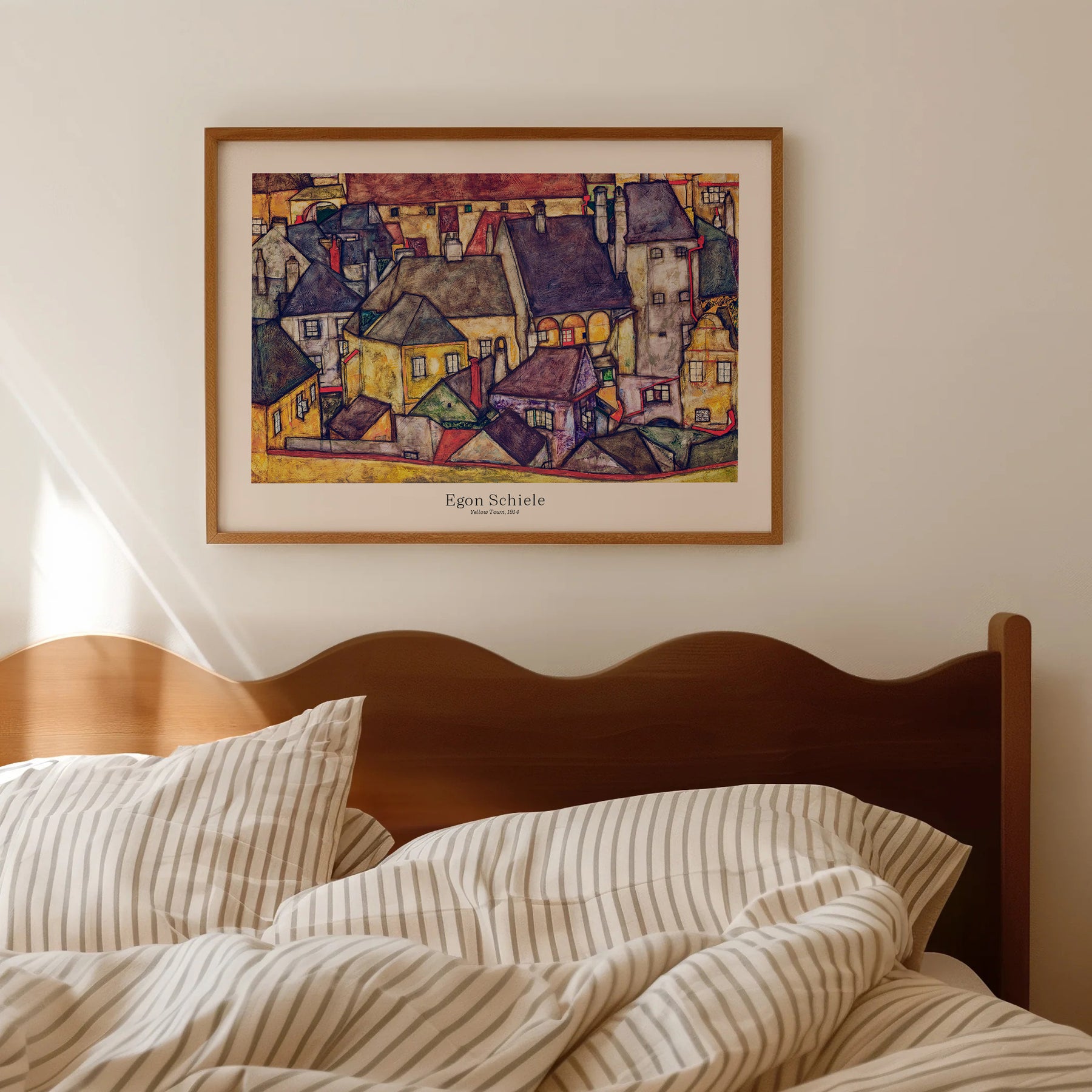 Egon Schiele Yellow City - Art Print  Poster