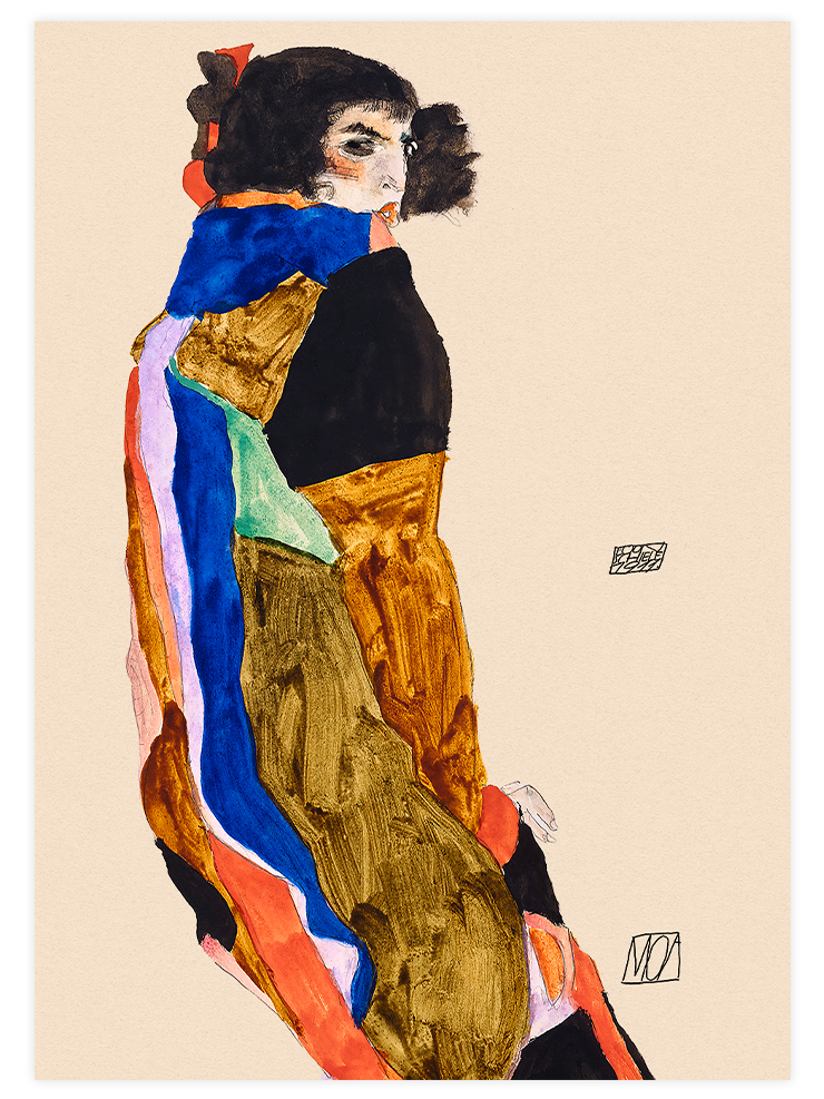Egon Schiele The Dancer & The Nude - Poster Seti Duo  Poster