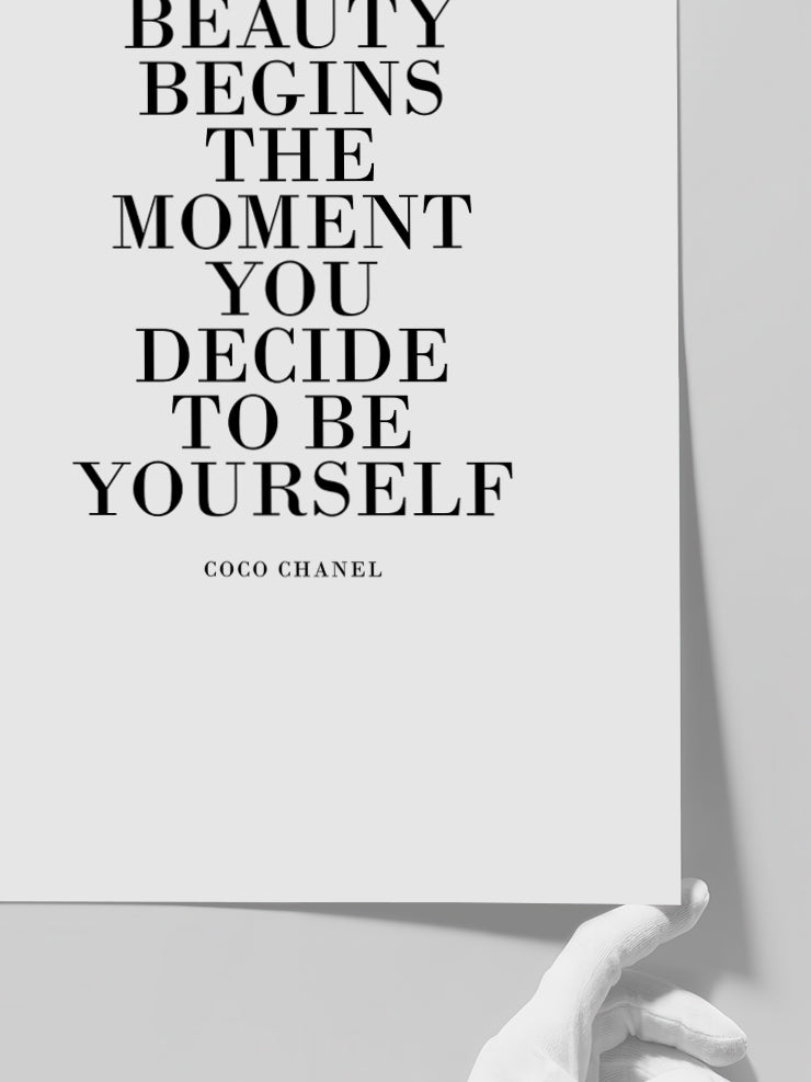 Beauty Coco Chanel - Art Print
