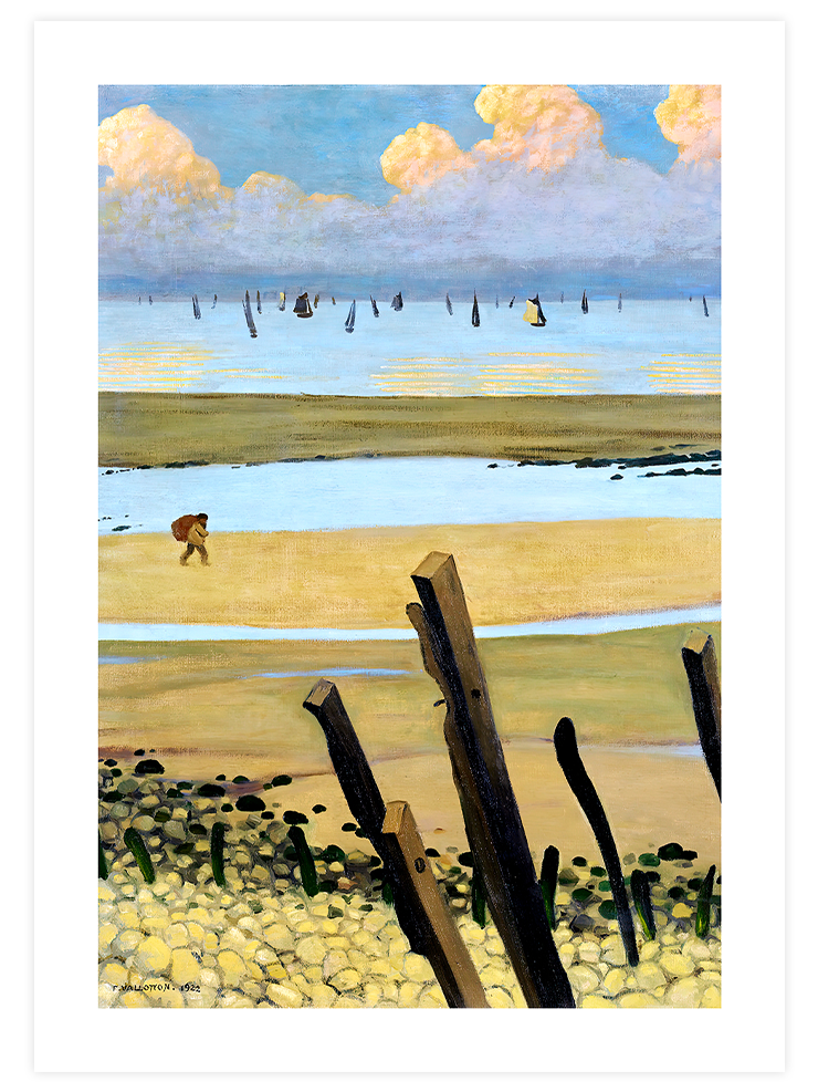 Félix Vallotton Low Tide at Villerville - Art Print Ürün ana görseli