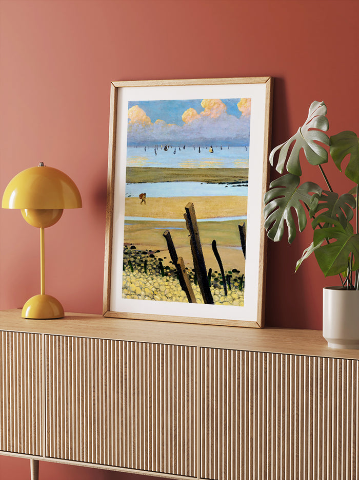 Félix Vallotton Low Tide at Villerville - Art Print  Poster