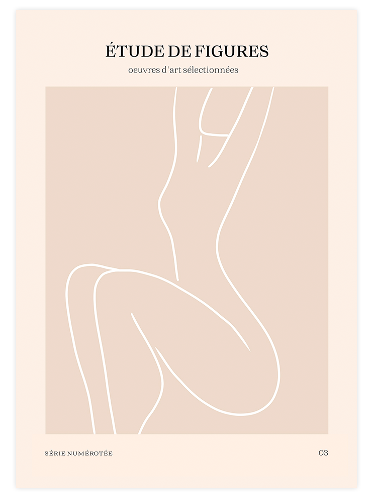 Etude de Figures 03 - Art Print Sanatsal Poster