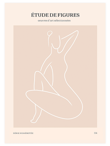 Etude de Figures 04 - Art Print