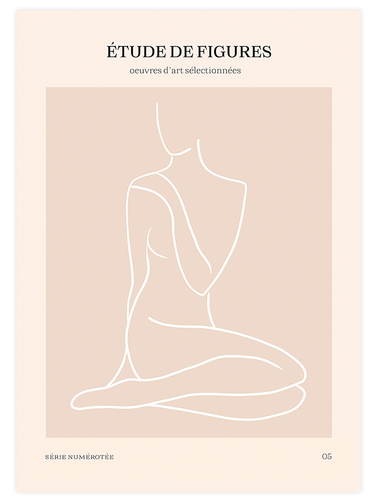Etude de Figures 05 - Art Print Ürün ana görseli