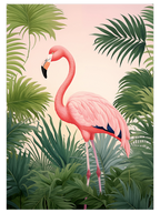 Vintage Flamingo - Art Print