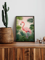 Vintage Flamingo - Art Print
