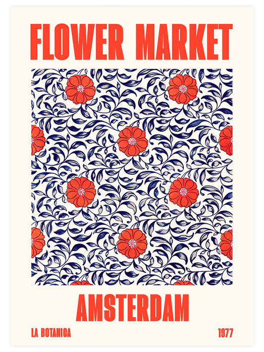 Flower Market Amsterdam - Art Print