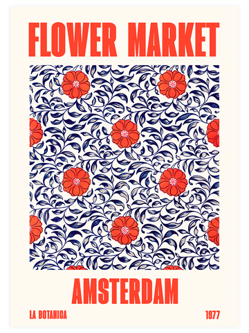 Flower Market Amsterdam - Art Print
