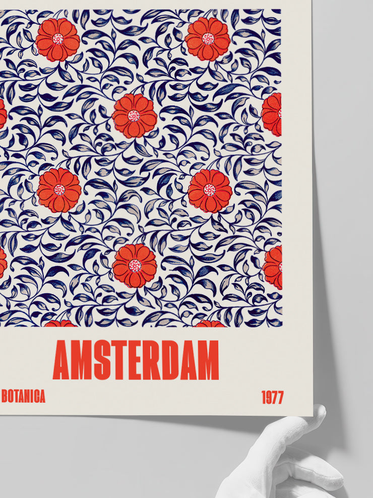 Flower Market Amsterdam - Art Print  Poster