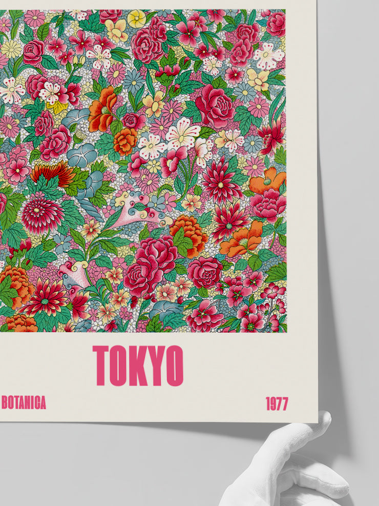 Flower Market Tokyo - Art Print  Poster