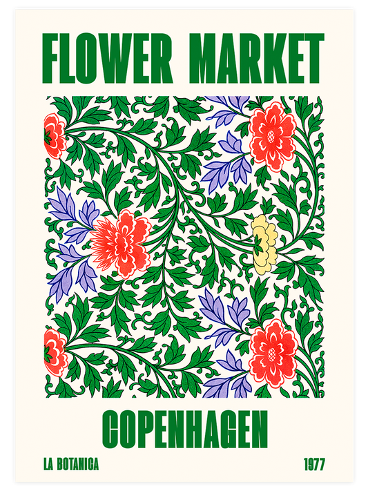 Flower Market Copenhagen - Art Print