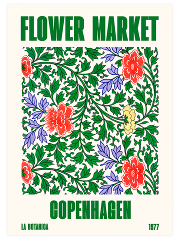 Flower Market Copenhagen - Art Print