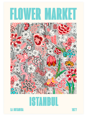 Flower Market Istanbul - Art Print