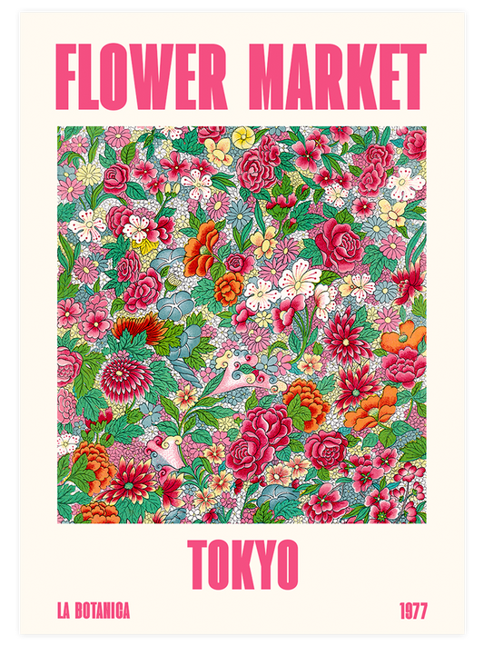 Flower Market Tokyo - Art Print