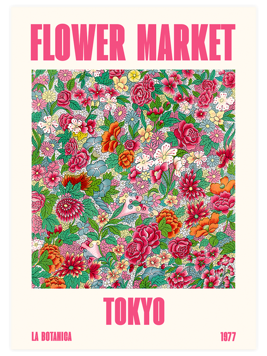 Flower Market Tokyo - Fine Art Poster