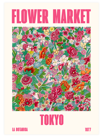 Flower Market Tokyo - Art Print