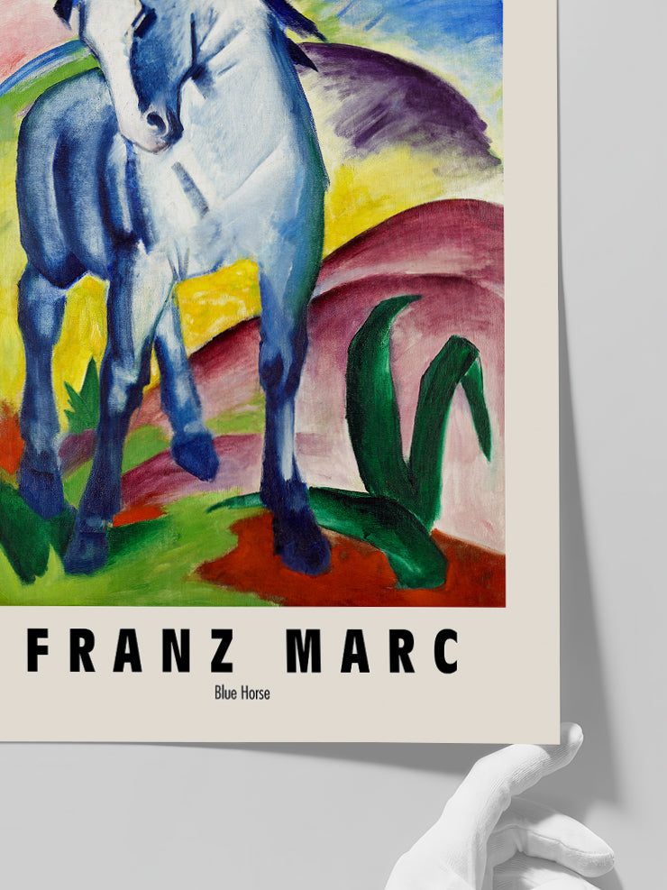 Franz Marc Blue Horse - Art Print  Poster