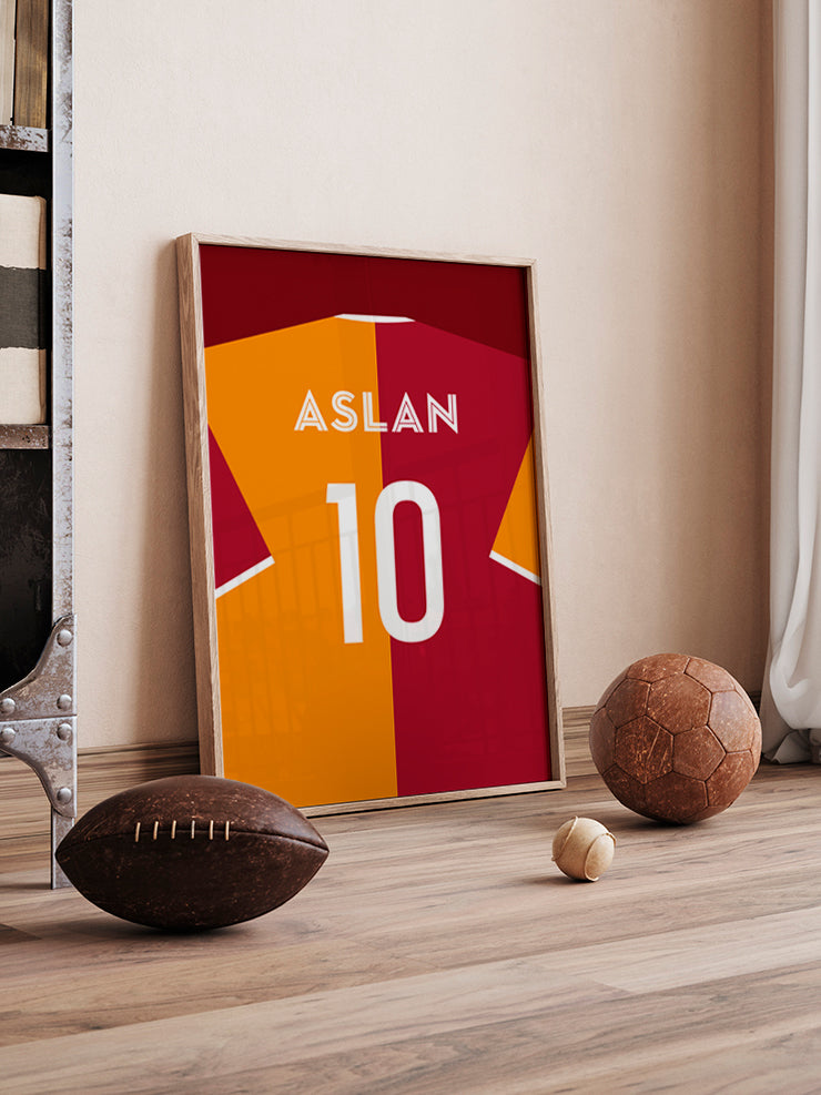 Futbol Forması İki Renk Kişiye Özel - Art Print Ürün ikincil görseli