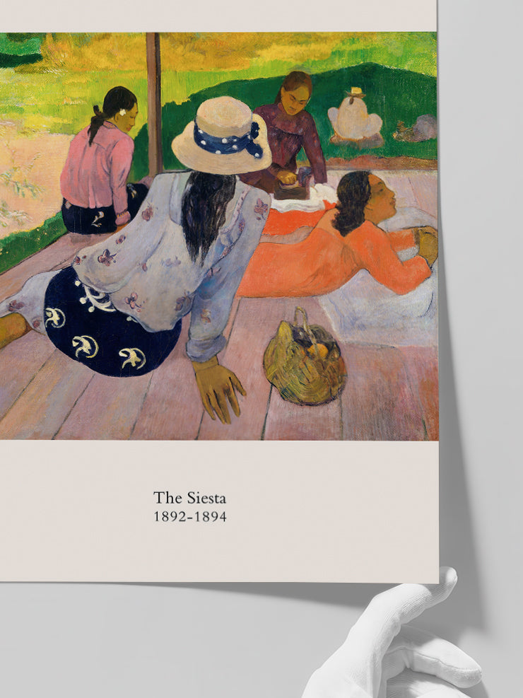 Paul Gauguin The Siesta - Art Print  Poster