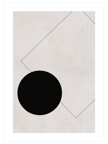 Square And Circle N2 - Art Print