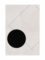 Square And Circle N2 Poster - Giclée Baskı