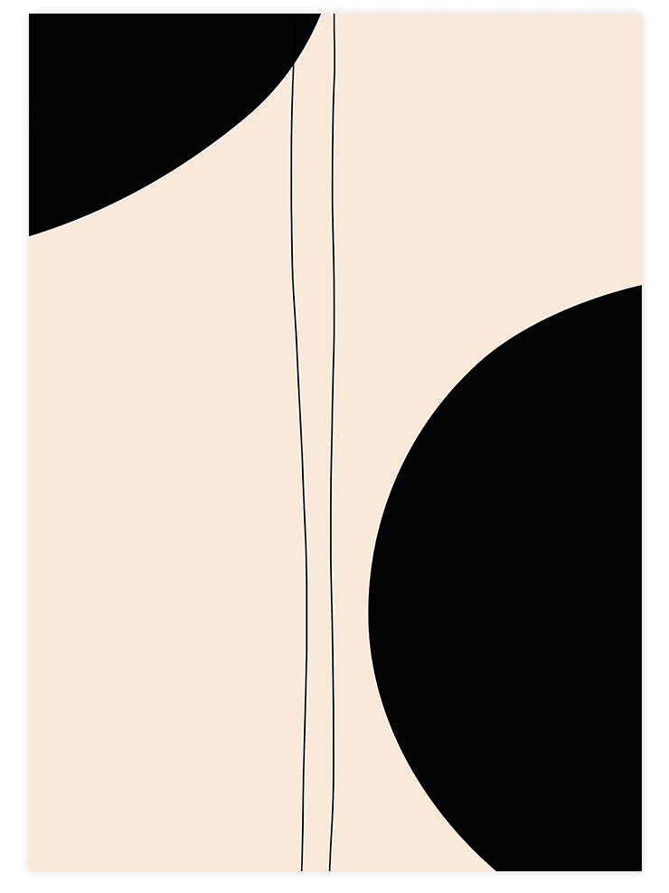 Two Lines N2 - Art Print Sanatsal Poster
