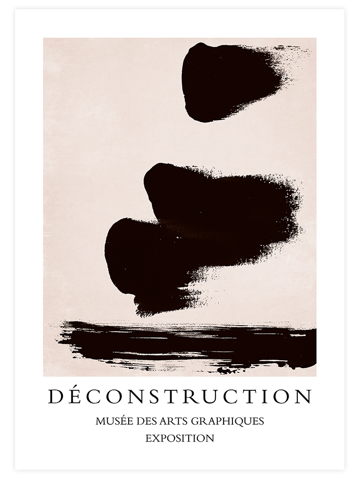 Déconstruction N2 - Art Print Sanatsal Poster